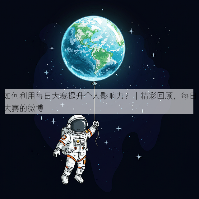 如何利用每日大赛提升个人影响力?|精彩回顾,每日大赛的微博