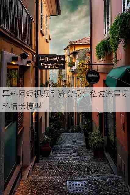 黑料网短视频引流实操:私域流量闭环增长模型