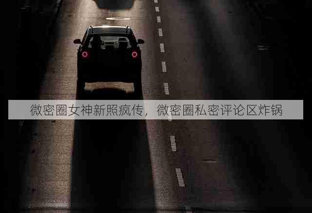 微密圈女神新照疯传,微密圈私密评论区炸锅